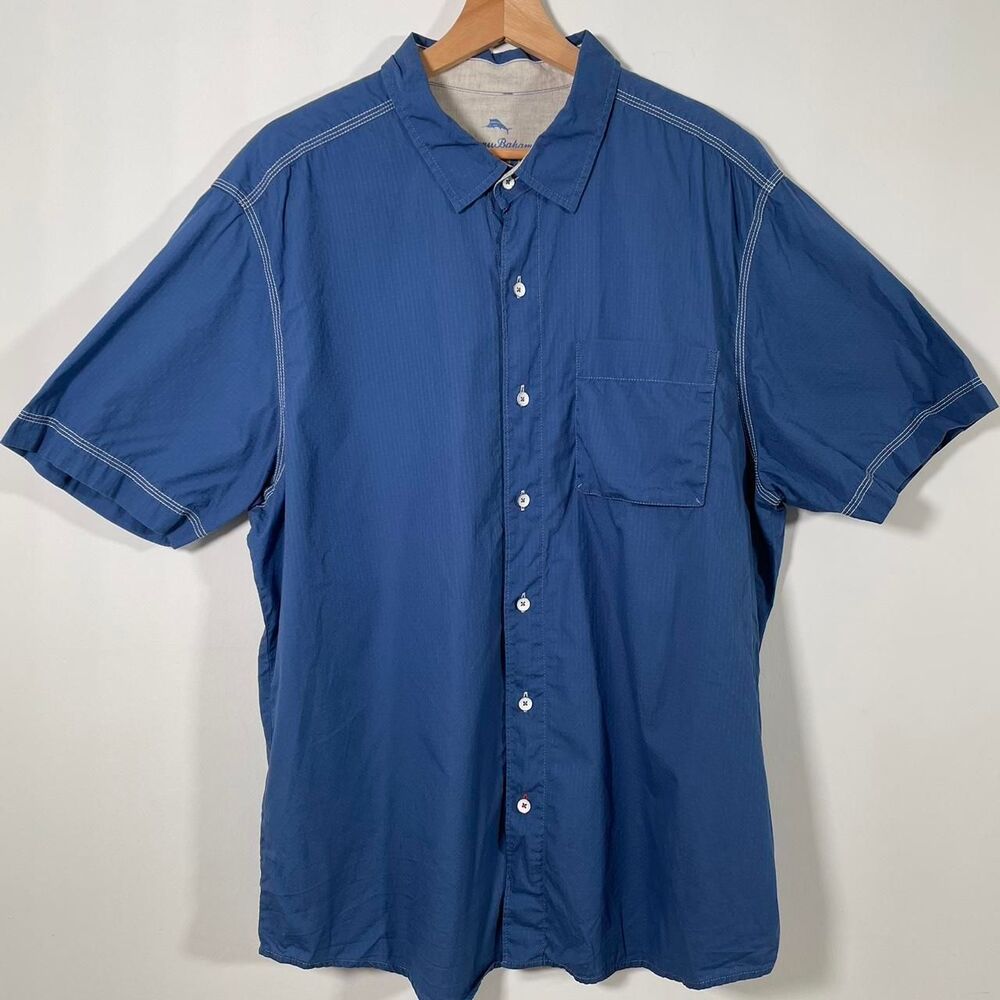Tommy-bahama Men's Blue Shirt